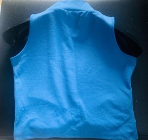 Blue Sleeveless Top