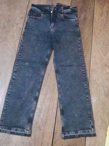 Womens Baggy Charcoal Jeans