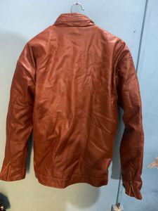 Brown zara Leather Jacket