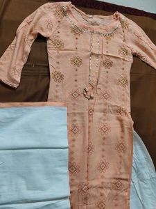 Peach Kurta Set