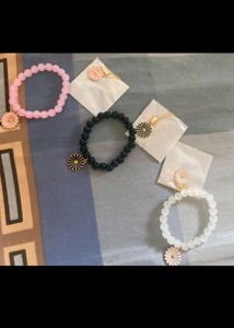 Dainty Daisy Bracelet &amp; Necklace Combo