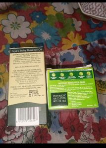 figaro baby massage oil amd Garnier serum cream..