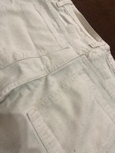 White Cargo Pants Size 30