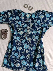 Womens Printed Short Kruti Pure Cotton For Summers