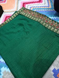 Elegant Green Embroidered Saree
