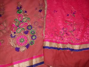Elegant Embroidered Saree