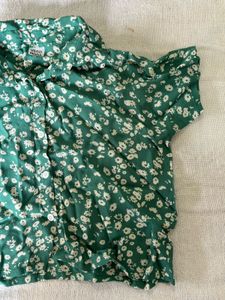 Vero Moda Green Boxy I Shirt
