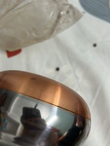 Combo Of 3 Band New Steal Bowls With Copper Bottom