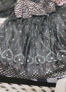 Heavy Wedding Elegant BlackLehenga Choli