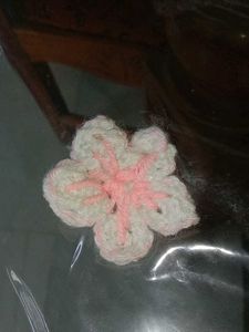 Handmade Crochet Flower Applique