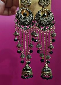 Elegant Jhumka Dangle Long Earrings