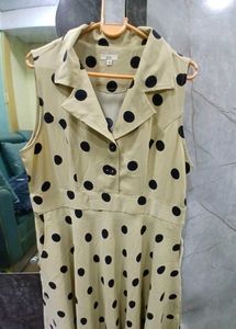 GAP Polka Dot Dress Sleeveless With Pocket