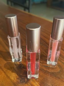 3 LIP GLOSS, Red,pink, Nude New, Sealed, Never Use