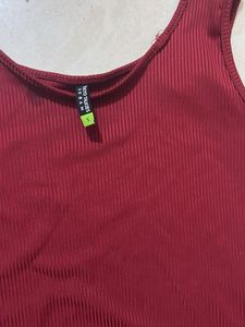 Burgundy Bodycon Mini Dress