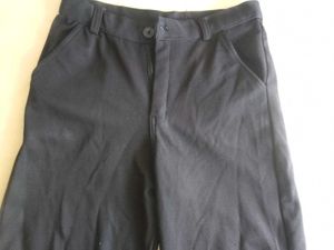 Classic Black High-Waisted Wide-Leg Pants