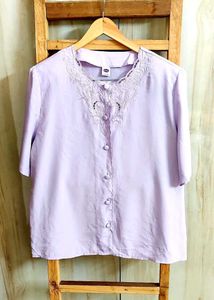 Embroidered Lavender Top Size-42-44