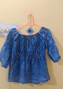 Blue Off-Shoulder Top✨💥