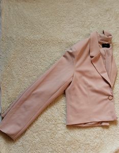 Baby Pink Cropped Blazer