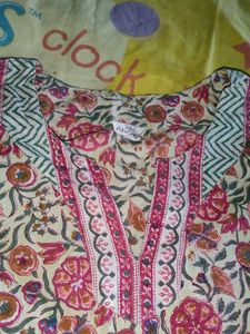 Floral Print Kurta