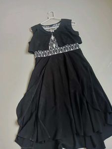 Black Party Wear One Piece Dress