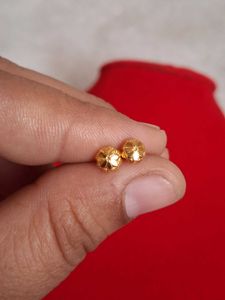 Gold Flower Stud Earrings