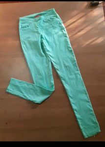 Aqua Colored Skinny Jeans