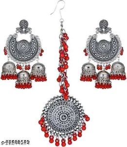 Jhumki Earings Mang Tika