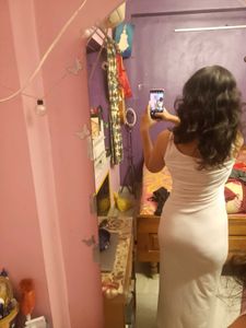 White Maxi cocktail Dress