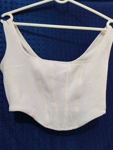 SHEIN off-white corset top ✨