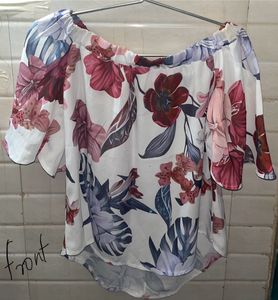White Floral Top