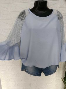 Imported Lace Bell Sleeves Top