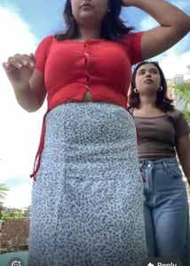 Cute Red Button-Down Top