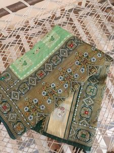 Elegant pashmina silk Saree