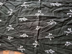 Black Sleeveless Floral Print Dress