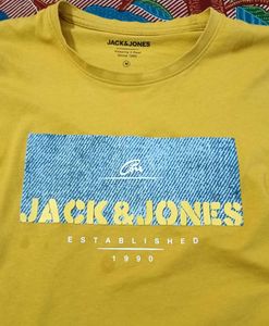 Jack &amp; Jones Yellow Graphic Tee