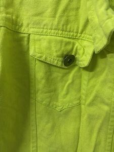 Lime Green Denim Jacket