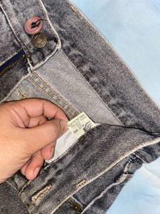 High Waist Wide Straight Fit Jeans
