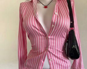Pink Button Up Fitted Shirt