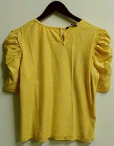 Harpa Yellow Floral Print Top (Woman)