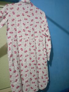 Floral Print White Dress