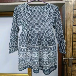 Embroidered Sequence Top