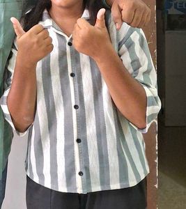Striped Button-Down Shirt