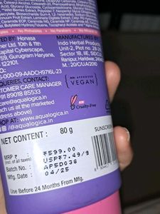 Aqualogica Sunscreen SPF 50+