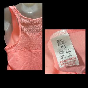 Fancy Back Sleeveless Tank Top