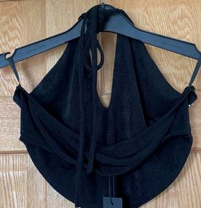 Beutiful Rhinestone Work Helter Top