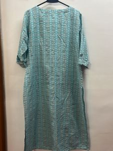 Embroidery Blue Kurta