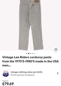 Lee Corduroy Pant