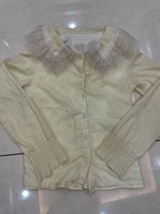 Vintage Lace Collar Blouse