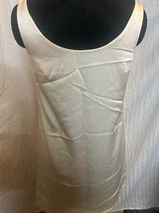 Cream Satin Mini Dress