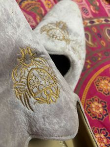 House of Pataudi Embroidered Loafers